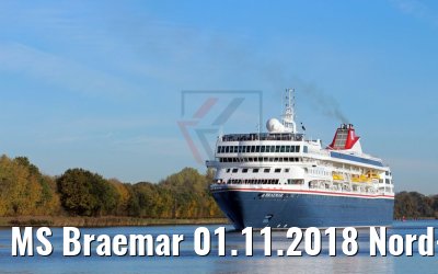 MS Braemar 01.11.2018 Nord-Ostsee-Kanal Passage (K.Kaufuss)