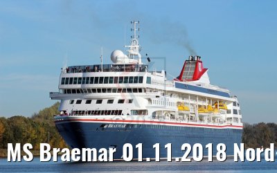 MS Braemar 01.11.2018 Nord-Ostsee-Kanal Passage (K.Kaufuss)