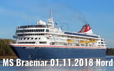 MS Braemar 01.11.2018 Nord-Ostsee-Kanal Passage (K.Kaufuss)