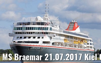 MS Braemar 21.07.2017 Kiel Canal transit