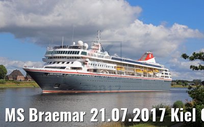 MS Braemar 21.07.2017 Kiel Canal transit