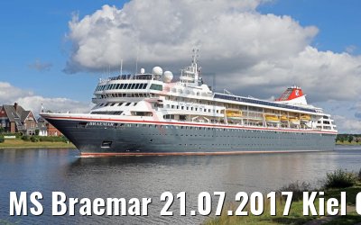 MS Braemar 21.07.2017 Kiel Canal transit