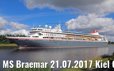 MS Braemar 21.07.2017 Kiel Canal transit