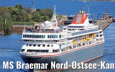 MS Braemar Nord-Ostsee-Kanal 06.07.2017