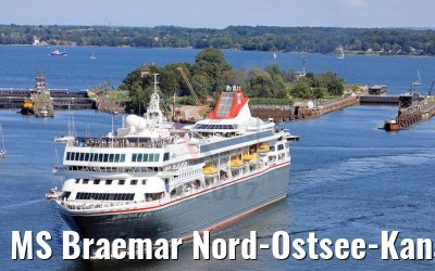 MS Braemar Nord-Ostsee-Kanal 06.07.2017