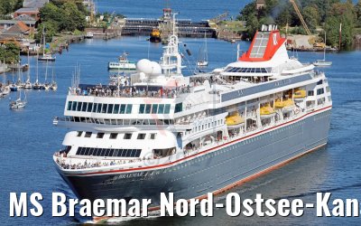 MS Braemar Nord-Ostsee-Kanal 06.07.2017