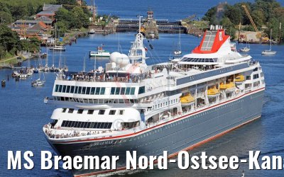 MS Braemar Nord-Ostsee-Kanal 06.07.2017