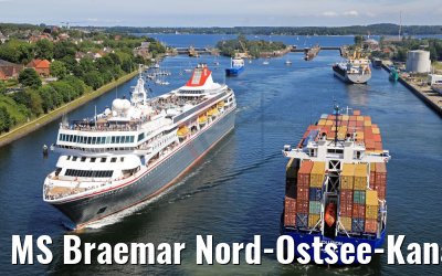 MS Braemar Nord-Ostsee-Kanal 06.07.2017