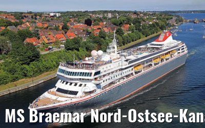 MS Braemar Nord-Ostsee-Kanal 06.07.2017