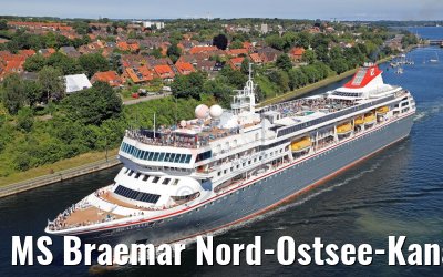 MS Braemar Nord-Ostsee-Kanal 06.07.2017