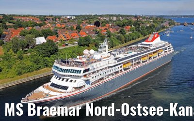 MS Braemar Nord-Ostsee-Kanal 06.07.2017