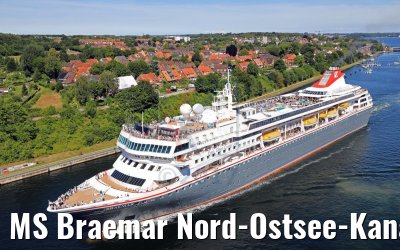 MS Braemar Nord-Ostsee-Kanal 06.07.2017