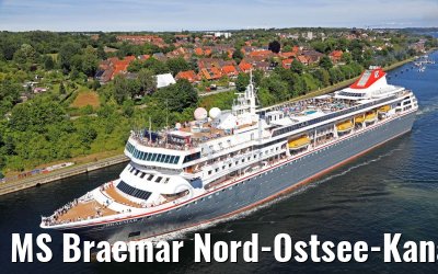 MS Braemar Nord-Ostsee-Kanal 06.07.2017