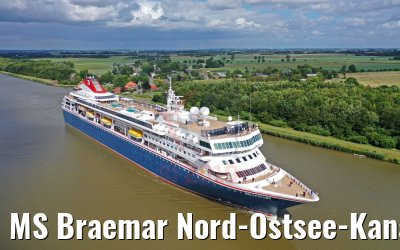 MS Braemar Nord-Ostsee-Kanal 07.07.2019