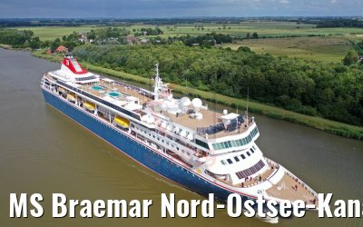 MS Braemar Nord-Ostsee-Kanal 07.07.2019
