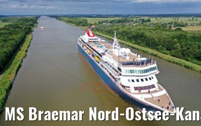 MS Braemar Nord-Ostsee-Kanal 07.07.2019