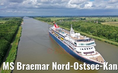 MS Braemar Nord-Ostsee-Kanal 07.07.2019
