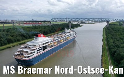 MS Braemar Nord-Ostsee-Kanal 07.07.2019