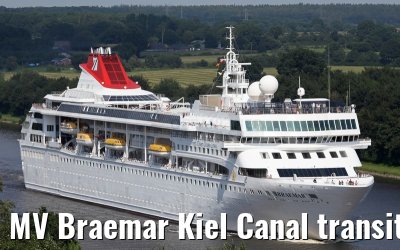 MV Braemar Kiel Canal transit 21.08.2015