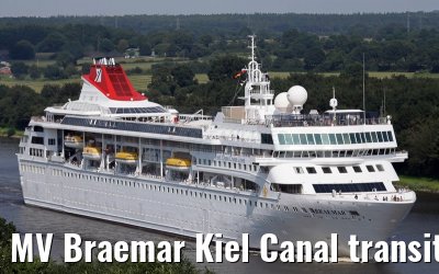 MV Braemar Kiel Canal transit 21.08.2015