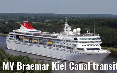 MV Braemar Kiel Canal transit 21.08.2015