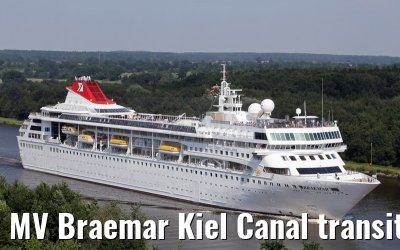 MV Braemar Kiel Canal transit 21.08.2015