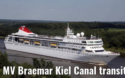 MV Braemar Kiel Canal transit 21.08.2015