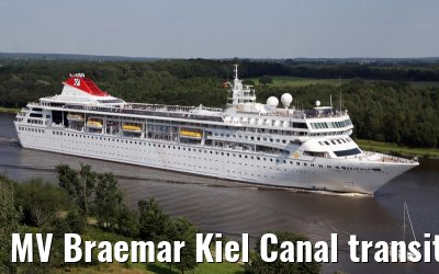 MV Braemar Kiel Canal transit 21.08.2015