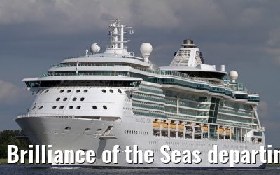 Brilliance of the Seas departing Amsterdam - June 02, 2012