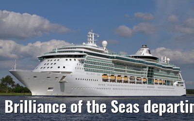 Brilliance of the Seas departing Amsterdam - June 02, 2012