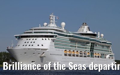 Brilliance of the Seas departing Amsterdam - May 26, 2012