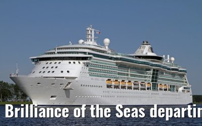 Brilliance of the Seas departing Amsterdam - May 26, 2012