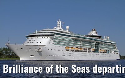 Brilliance of the Seas departing Amsterdam - May 26, 2012