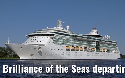 Brilliance of the Seas departing Amsterdam - May 26, 2012