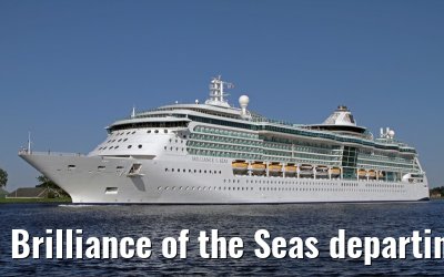 Brilliance of the Seas departing Amsterdam - May 26, 2012
