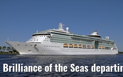 Brilliance of the Seas departing Amsterdam - May 26, 2012