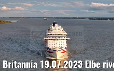 Britannia 19.07.2023 Elbe river