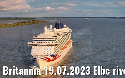 Britannia 19.07.2023 Elbe river