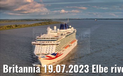 Britannia 19.07.2023 Elbe river