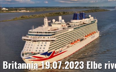 Britannia 19.07.2023 Elbe river