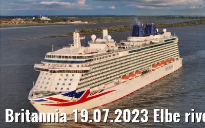 Britannia 19.07.2023 Elbe river