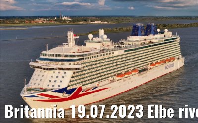 Britannia 19.07.2023 Elbe river