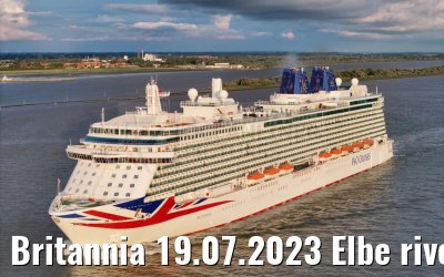 Britannia 19.07.2023 Elbe river