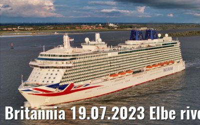 Britannia 19.07.2023 Elbe river