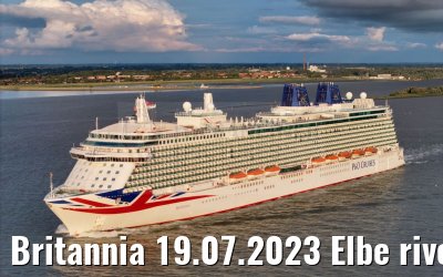 Britannia 19.07.2023 Elbe river