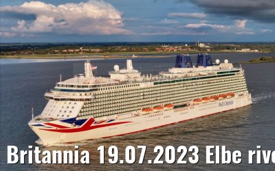 Britannia 19.07.2023 Elbe river