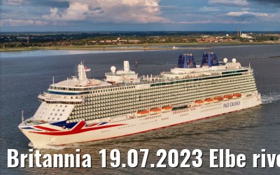Britannia 19.07.2023 Elbe river