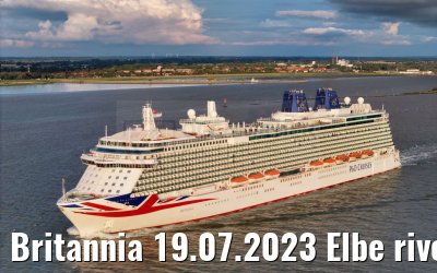 Britannia 19.07.2023 Elbe river