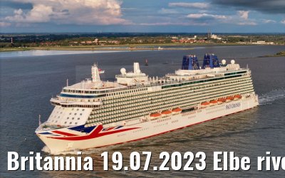 Britannia 19.07.2023 Elbe river