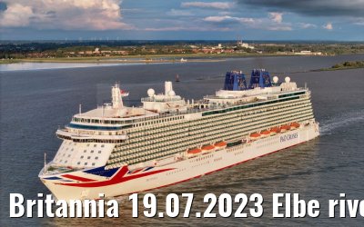 Britannia 19.07.2023 Elbe river